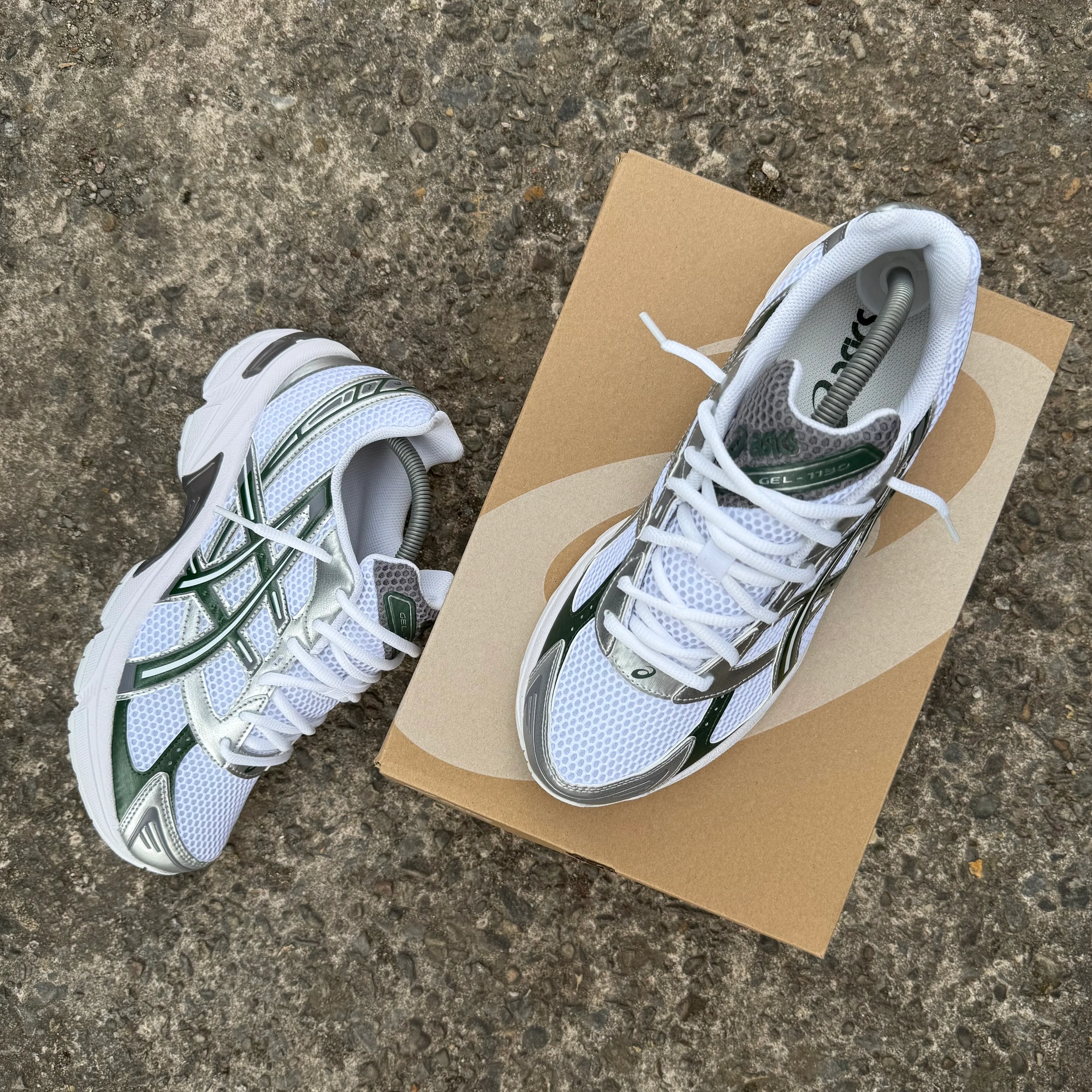 ASICS GEL 1130 TRAINER - WHITE FOREST NIGHT - Image 3