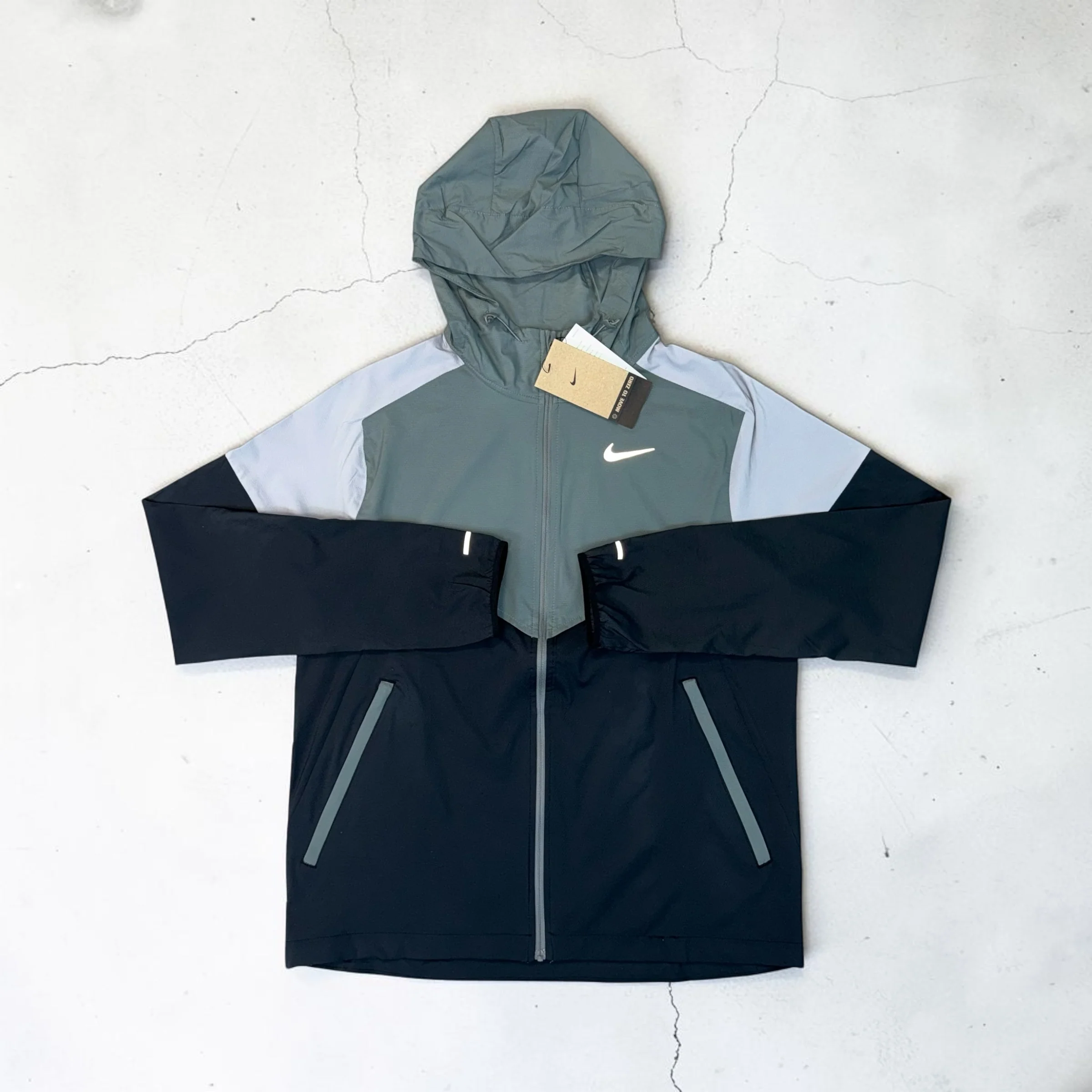 NIKE DRI-FIT WINDRUNNER JACKET - GREY / ANTHRACITE